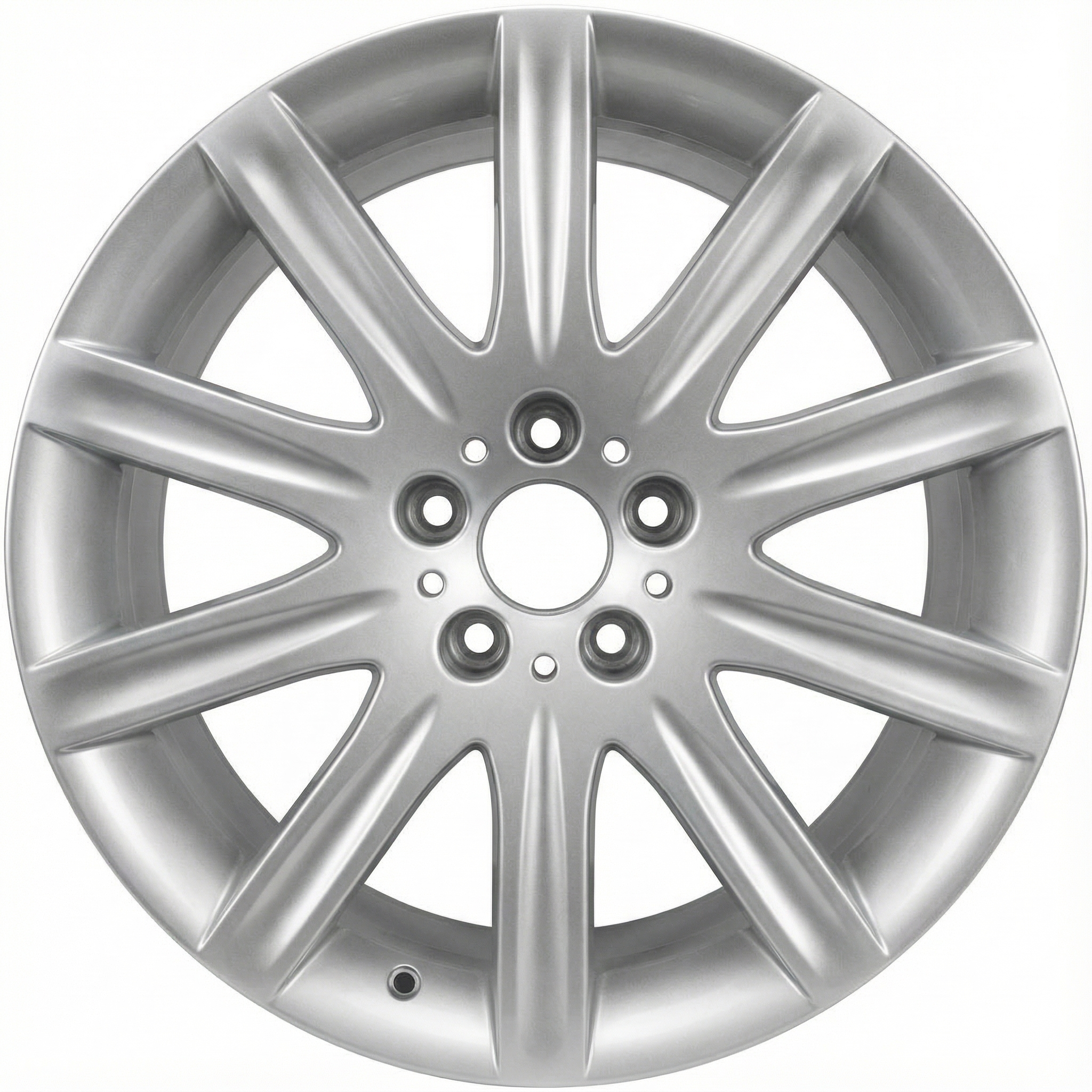 2006-2008 BMW 750i Silver 19x10 Star Spoke Silver Painted Alloy Rear Wheel (Remanufactured OEM)
