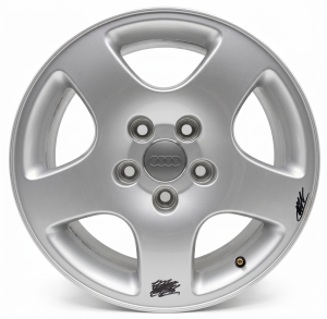 1996-2001 Audi A4 Silver 16x7 5-Spoke Alloy Wheel (Remanufactured OEM)