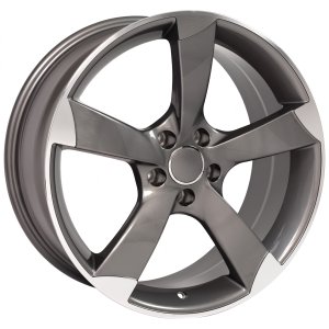 2010-2016 Audi A4 19x8.5 5-Spoke Silver Alloy Wheel (Used OEM)