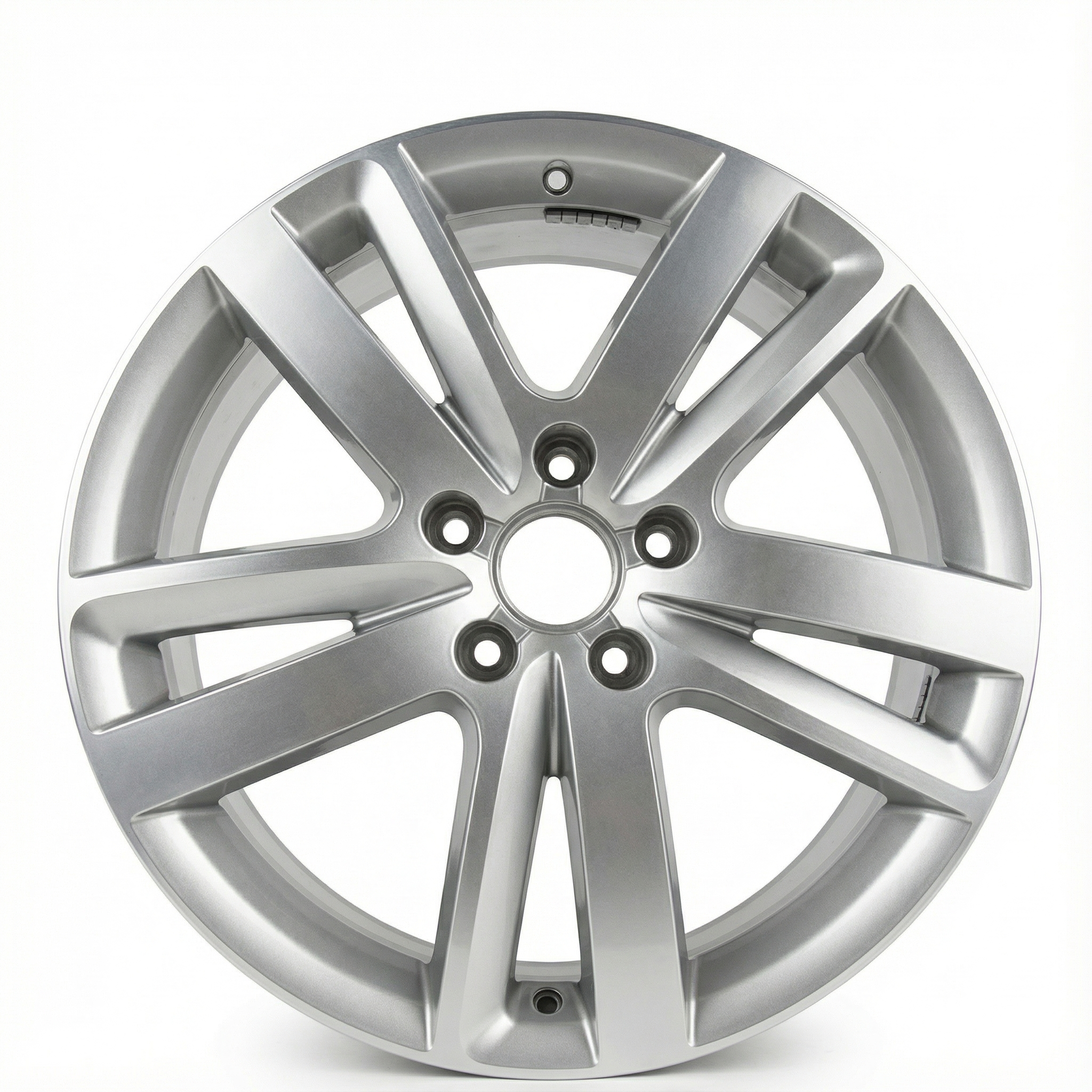 2010-2015 Audi Q7 Black 10-Spoke Machined Charcoal Alloy Wheel (Remanufactured OEM)