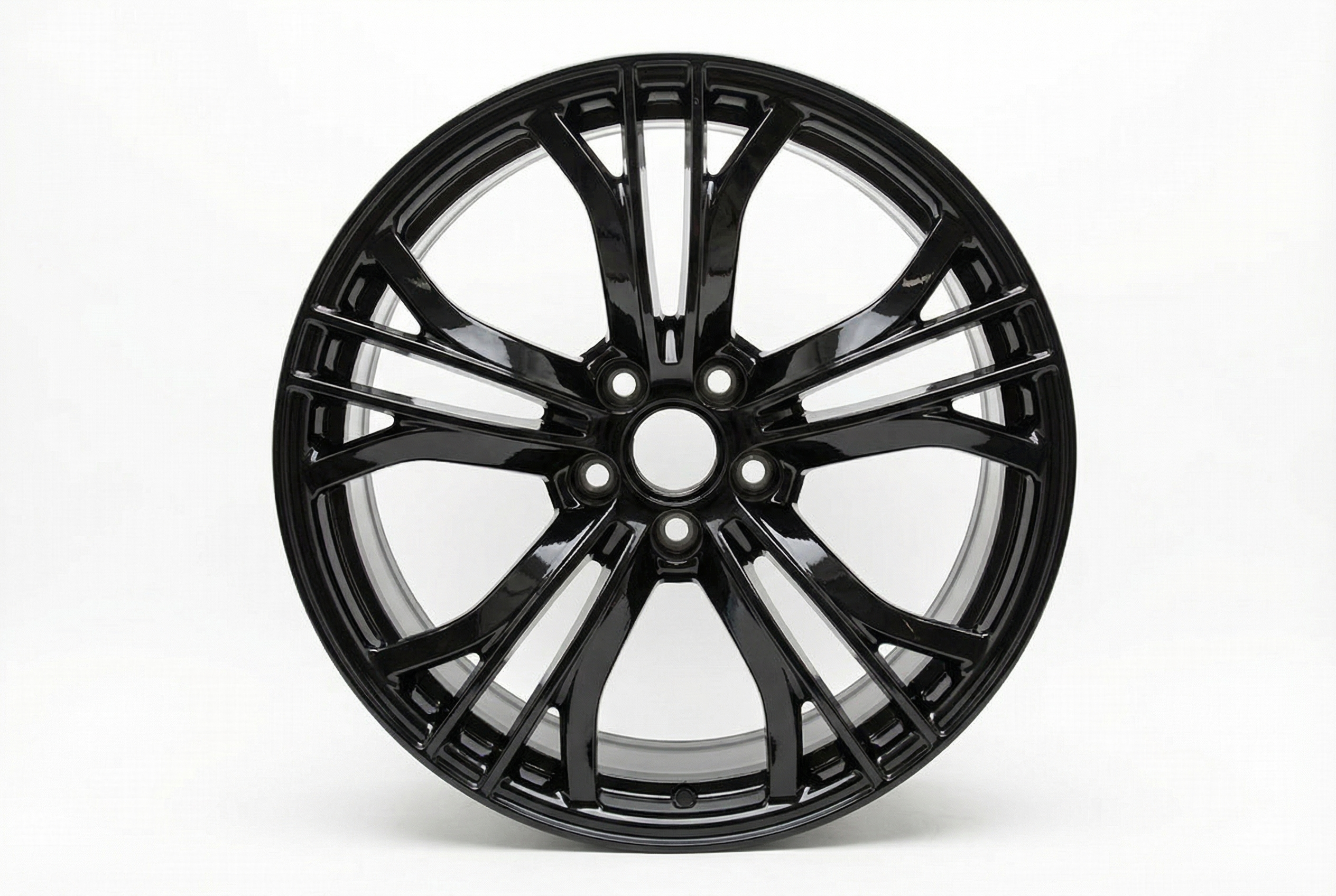 2014-2015 Audi R8 Silver 20-Spoke Painted Hypersilver Alloy Wheel (Remanufactured OEM)