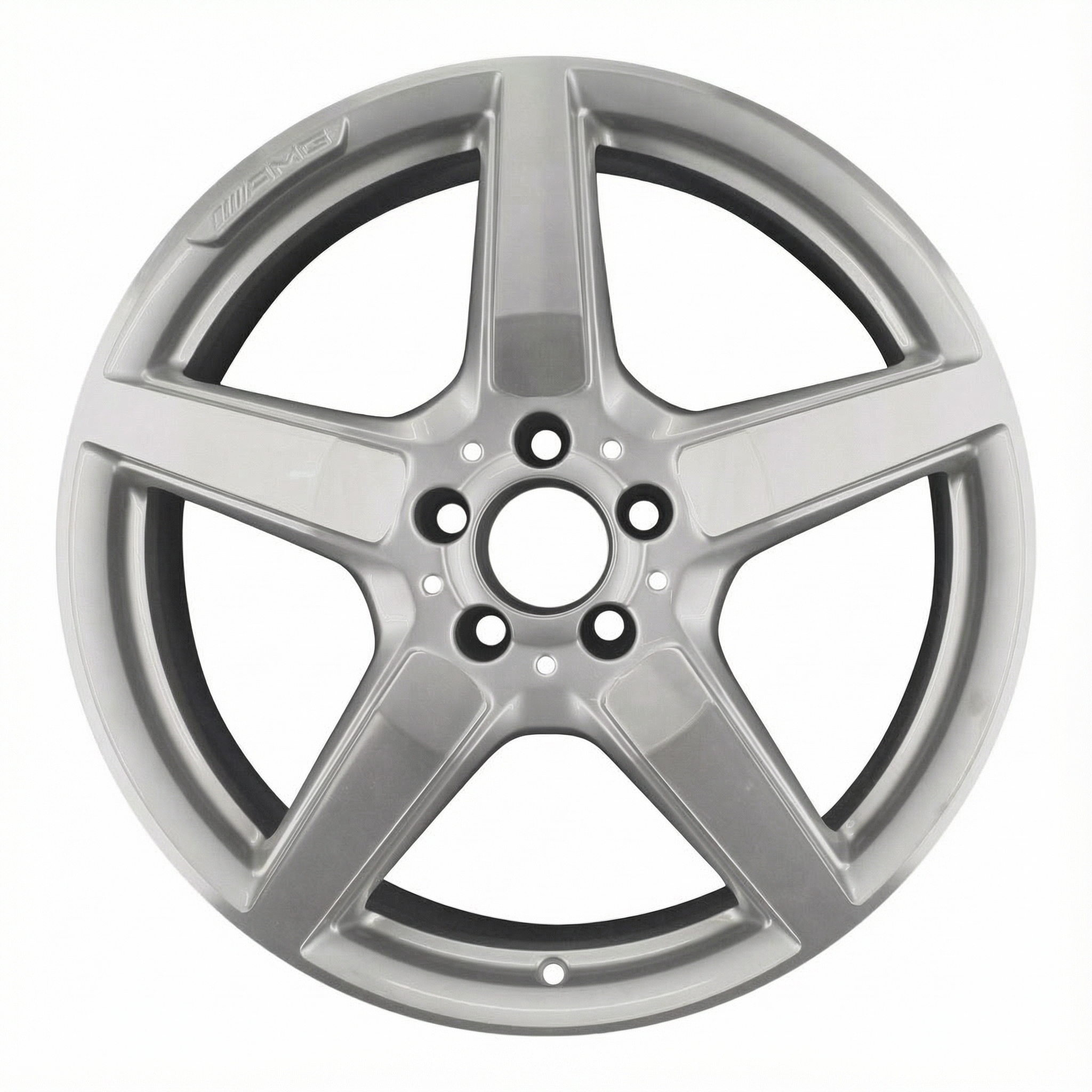 2012-2014 Mercedes-Benz CLS550 Silver 19x9.5 5-Spoke Machined Silver Alloy Rear Wheel (Remanufactured OEM)