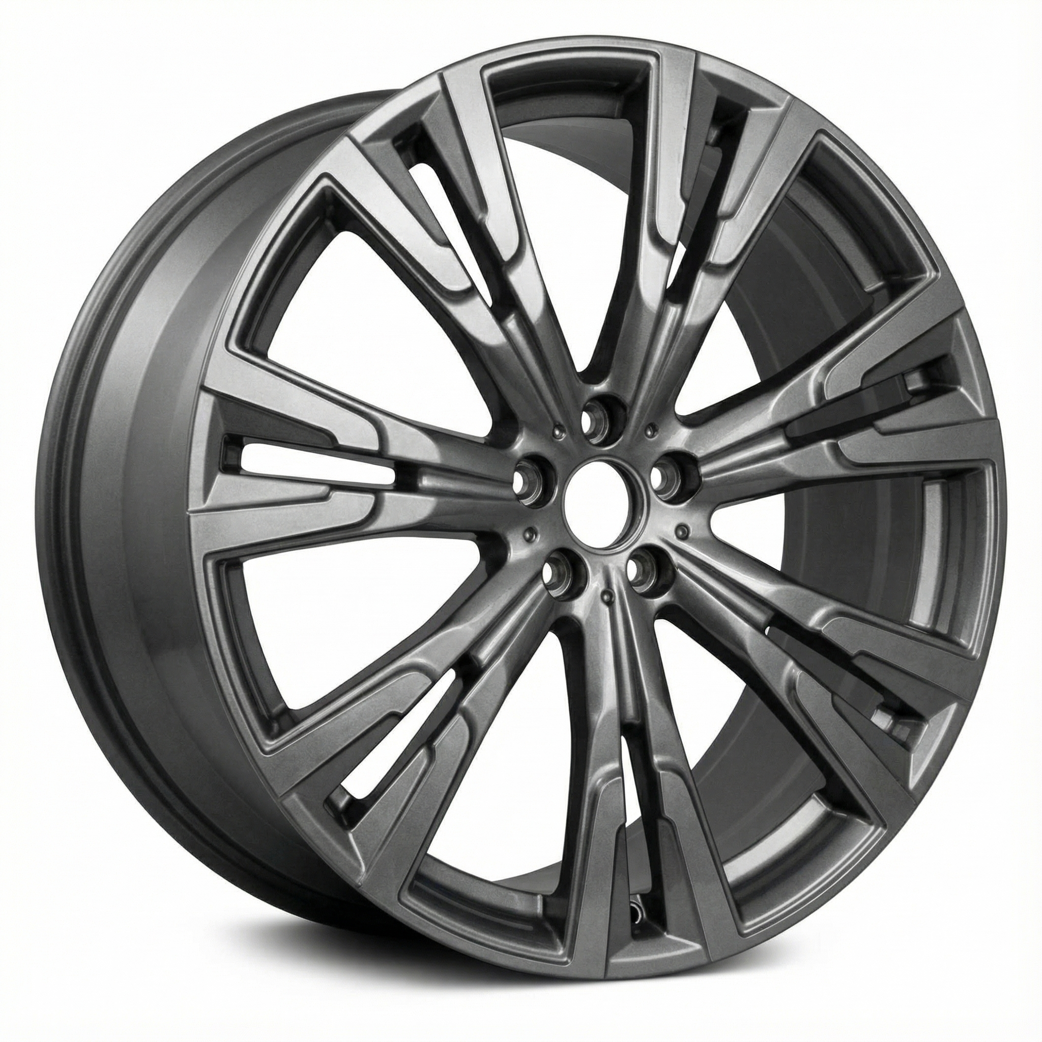2019-2025 BMW X7 Black 22x10.5 7 Double-Spoke Charcoal Alloy Rear Wheel (Remanufactured OEM)