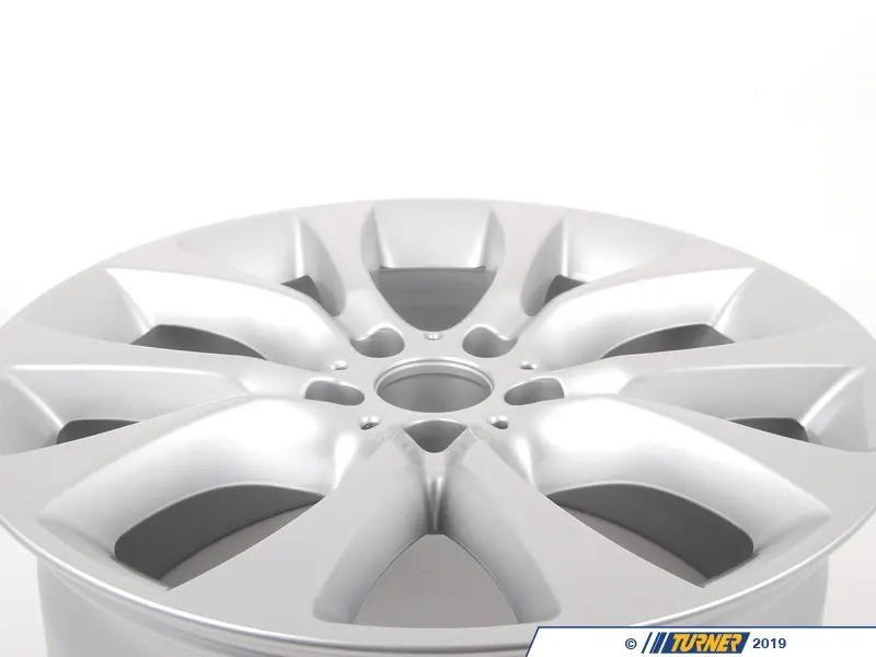 2015-2019 BMW X6 Silver V-Spoke 450 Silver Painted Alloy Wheel (Remanufactured OEM)