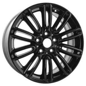 2022-2024 Mini Cooper Black 17x7 10 Double Spoke Alloy Wheel (Remanufactured OEM)