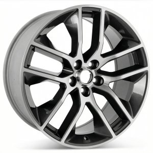 2015-2017 Ford Mustang Black 20x9 5 Split-Spoke Machined Charcoal Alloy Wheel (Remanufactured OEM)