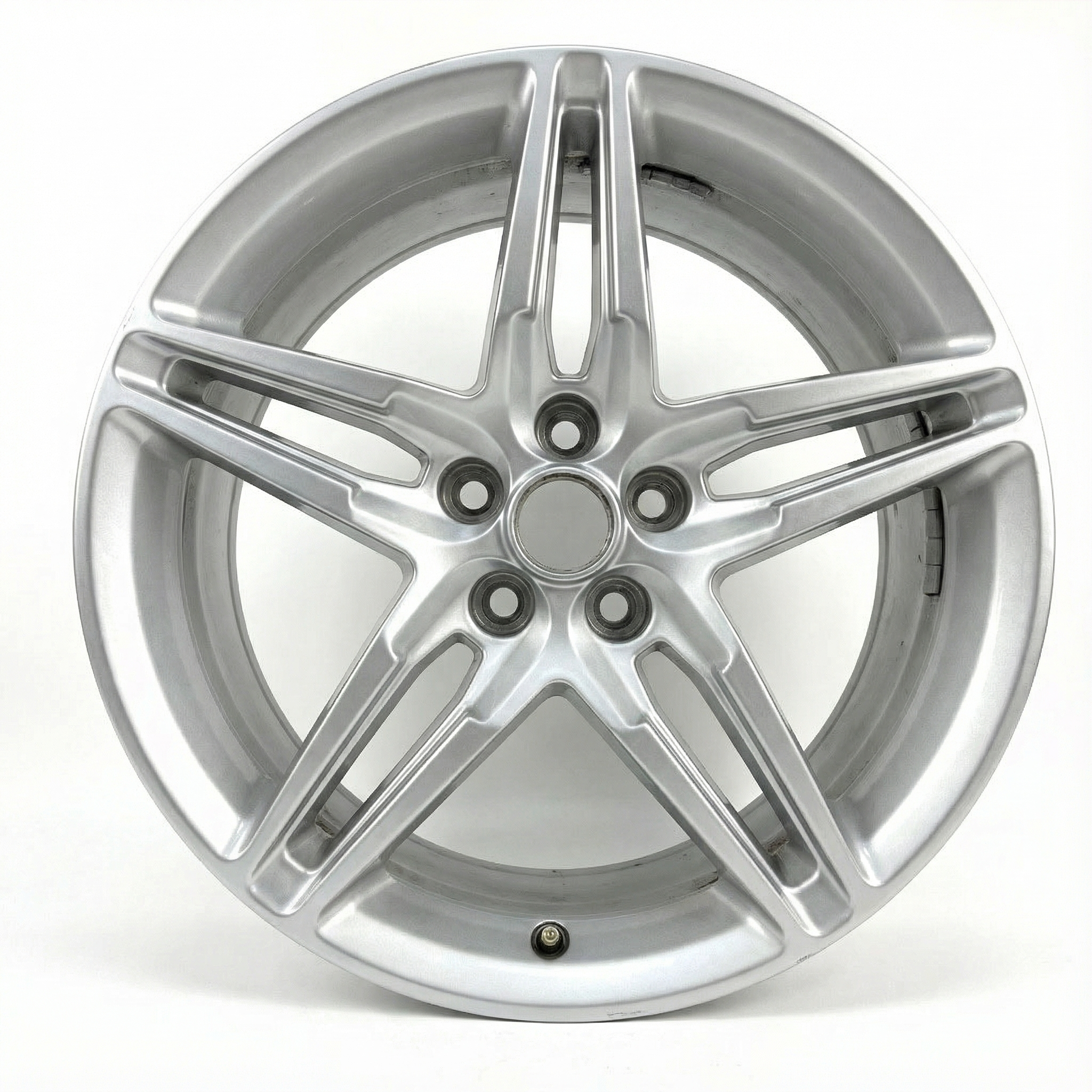2018-2023 Ford Mustang 19x8.5 5 Split-Spoke Smoked Hyper Painted Alloy Wheel (Remanufactured OEM)
