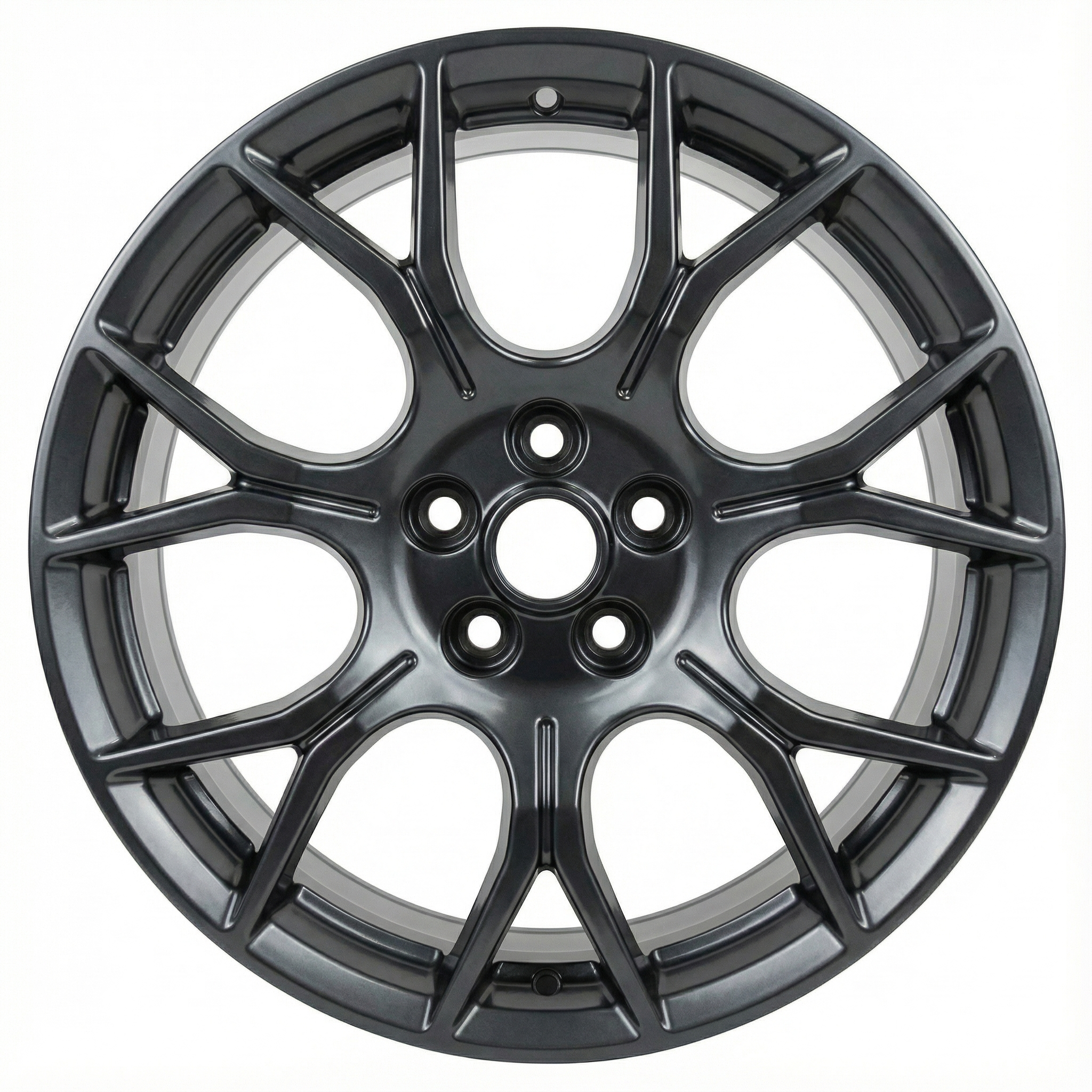 2018-2023 Ford Mustang Black Painted Black Alloy Wheel (Remanufactured OEM)
