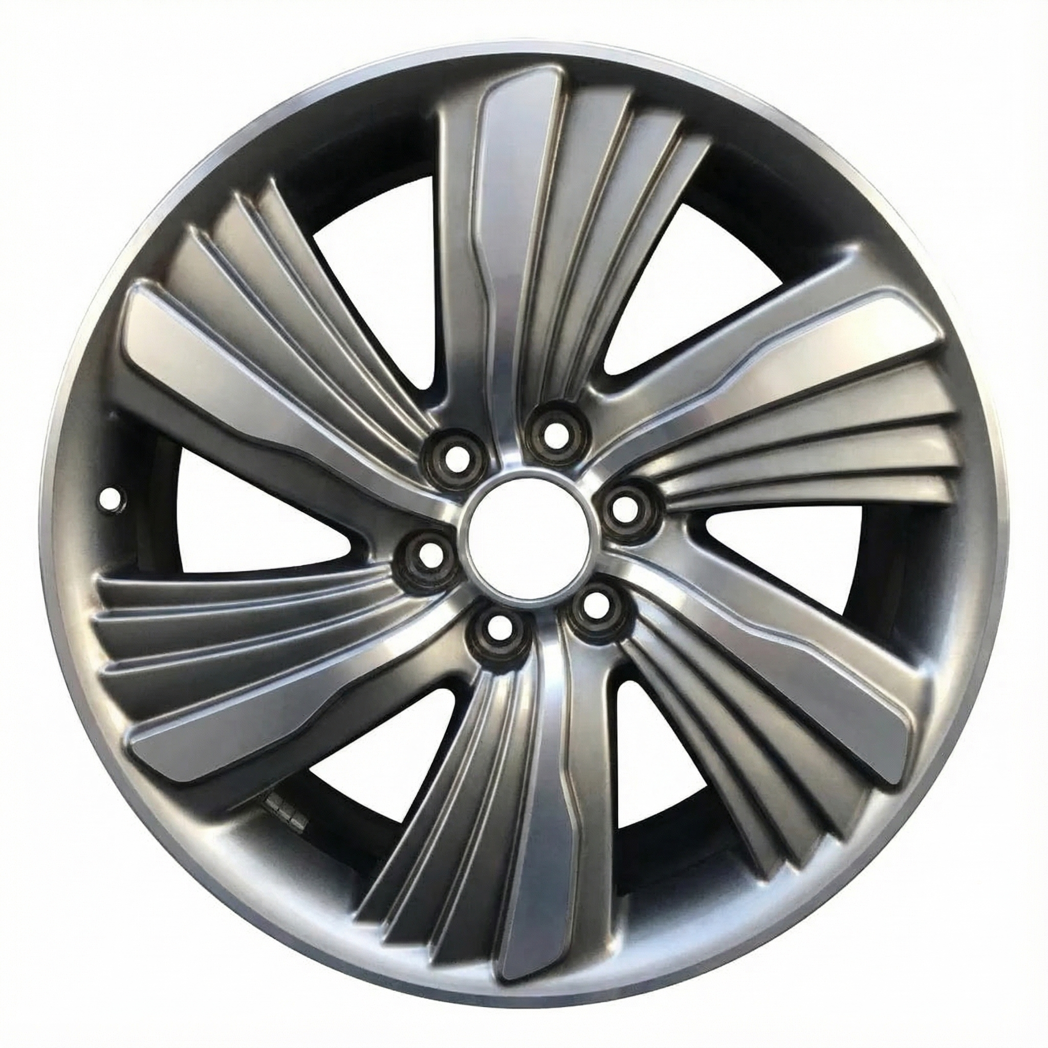 2018-2019 Lincoln Navigator 6-Spoke Smoked Hyper Machined Alloy Wheel (Remanufactured OEM)