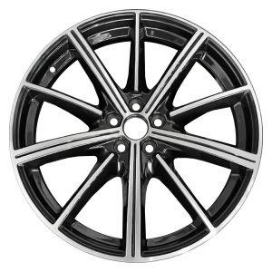 2020-2025 Audi Q7 Black 21x9.5 10-Spoke Machined Alloy Wheel (Remanufactured OEM)