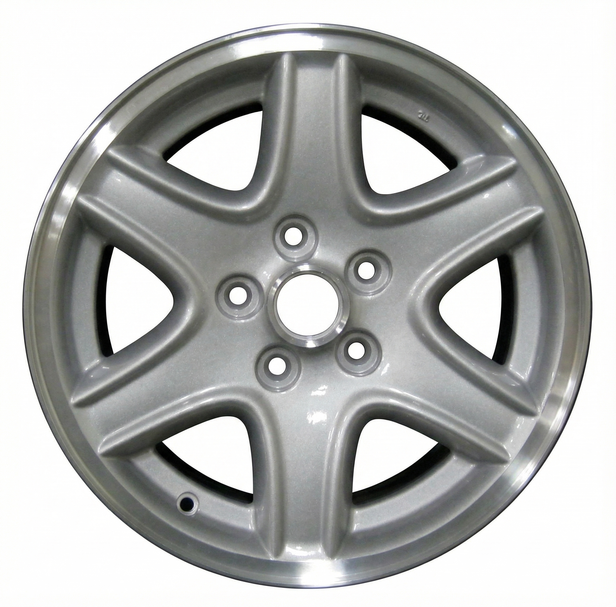 2002-2007 Jeep Liberty Silver 16x7 5-Spoke Silver Painted Alloy Wheel (Remanufactured OEM)