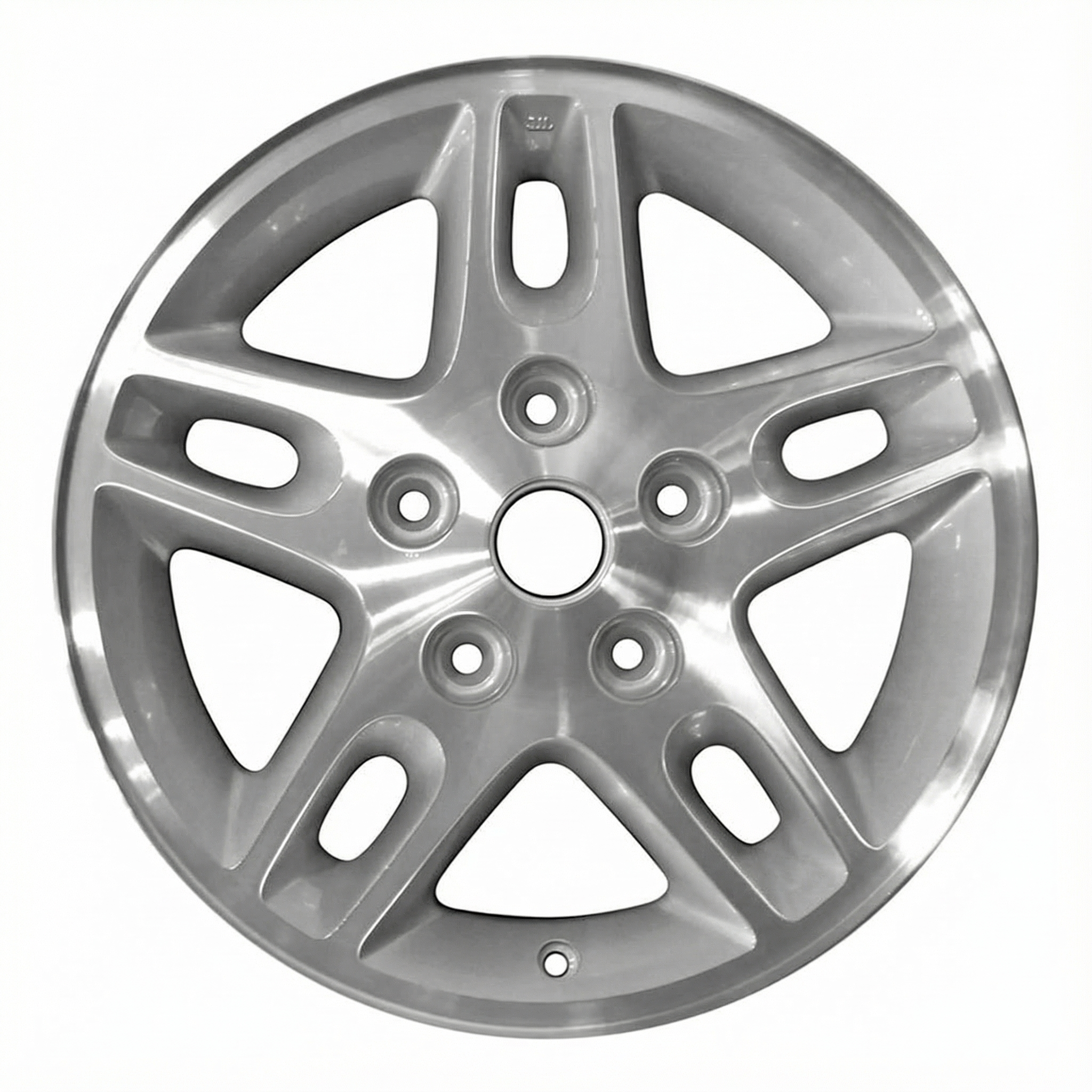 2002-2004 Jeep Grand Cherokee Silver 16x7 5 Split-Spoke Machined Silver Alloy Wheel (Remanufactured OEM)