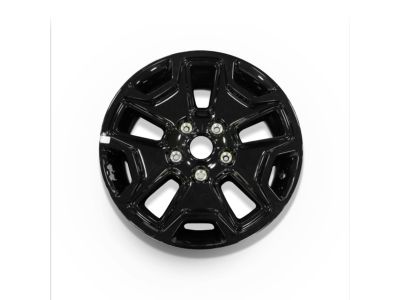 2014-2018 Jeep Wrangler Black 17x7.5 10-Slot Painted Alloy Wheel (Used OEM)