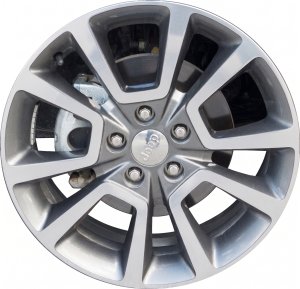 2014-2017 Jeep Patriot Black 18x7.5 10-Spoke Machined Gray Alloy Wheel (Remanufactured OEM)