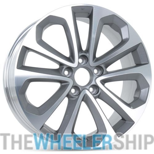 2017-2022 Jeep Grand Cherokee Black 18x8 5-Spoke Polished Black Alloy Wheel (Remanufactured OEM)