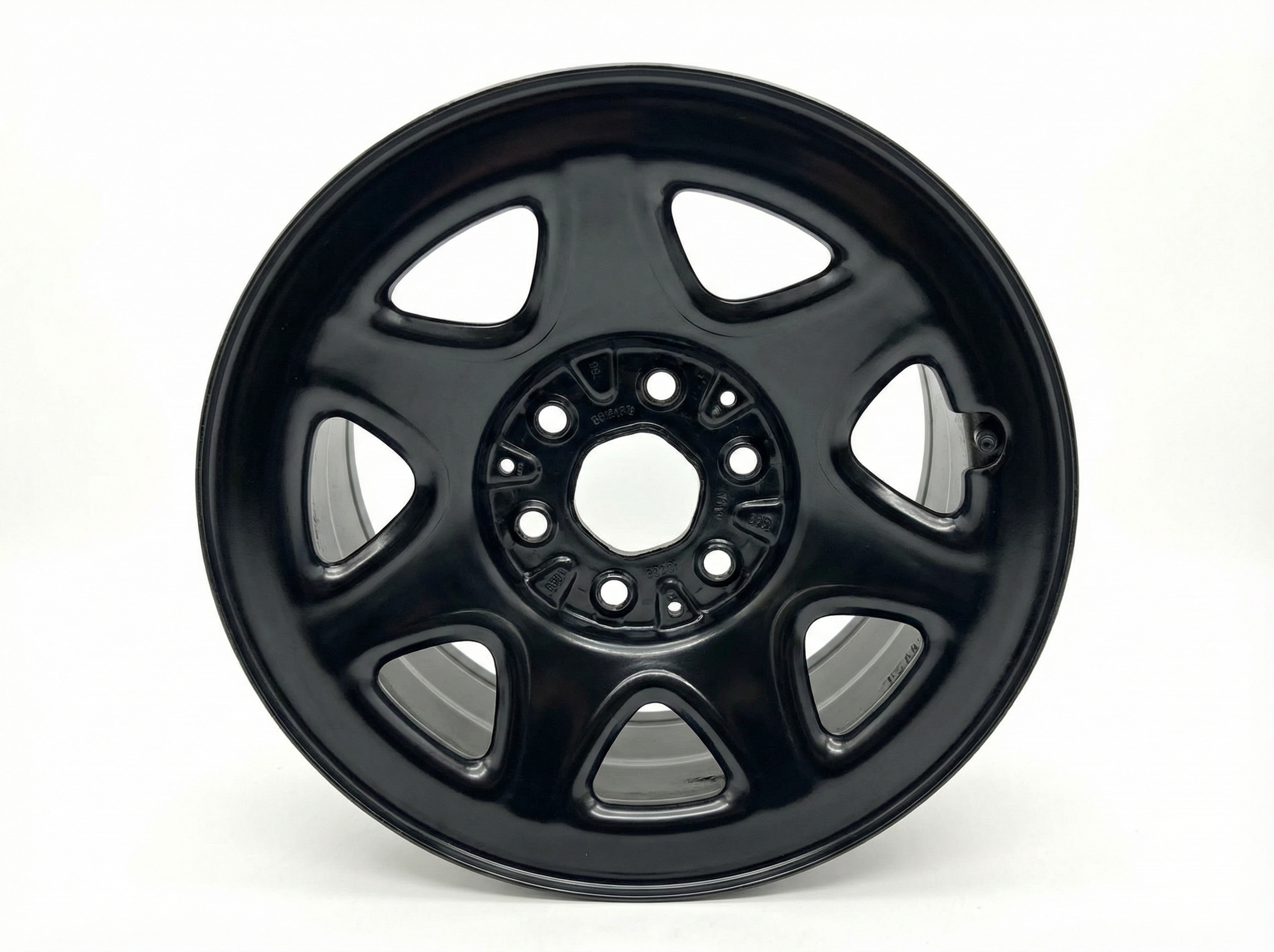 2015-2019 GMC Sierra 1500 Silver 17x8 7-Spoke Painted Steel Wheel (Used OEM)