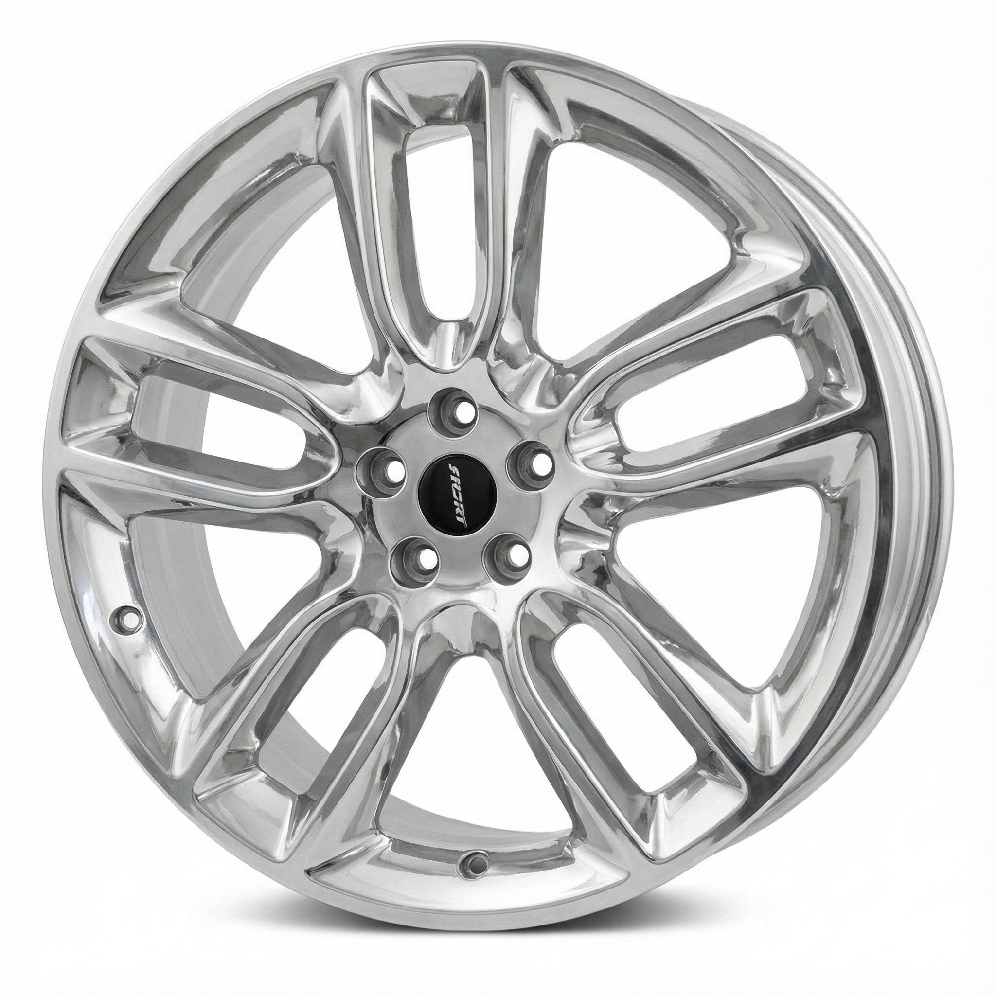 2009-2010 Lincoln MKX Silver 22x9 10-Split-Spoke Polished Aluminum Wheel (Used OEM)