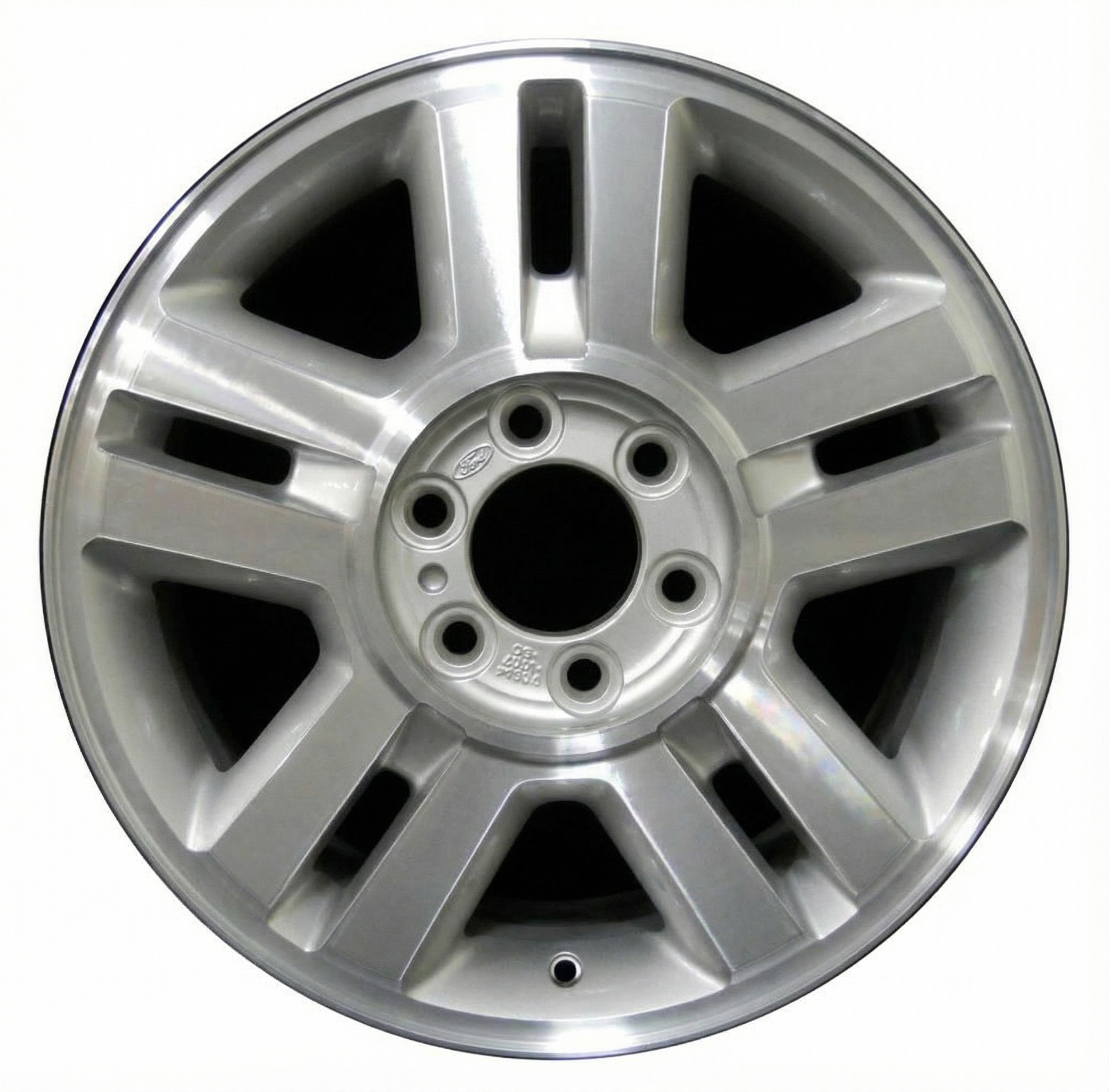 2004-2008 Ford F-150 Silver Split-Spoke Polished Bright Aluminum Alloy Wheel (Used OEM)
