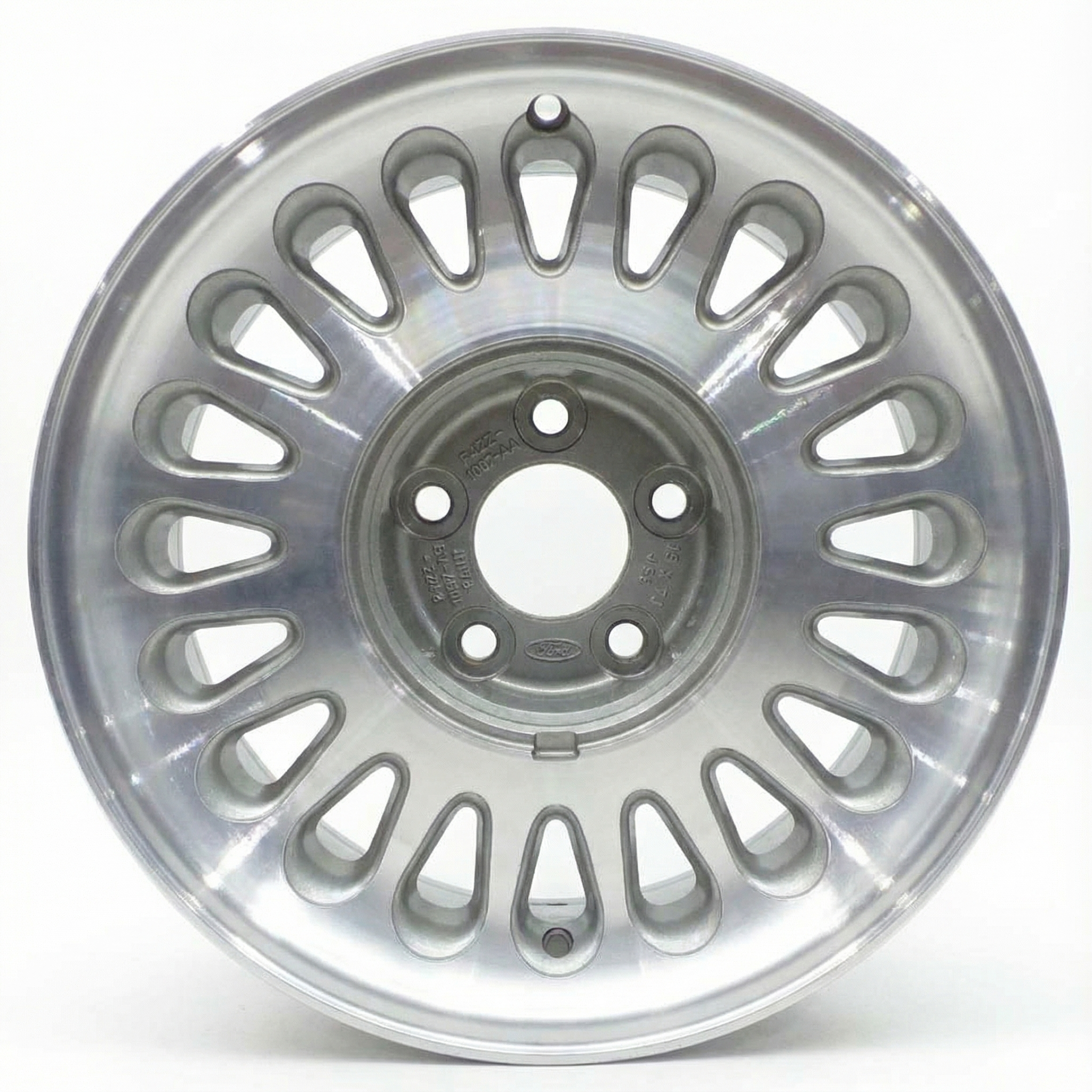 1998-2002 Mercury Grand Marquis Silver 16x7 20-Spoke Machined Silver Alloy Wheel (Remanufactured OEM)