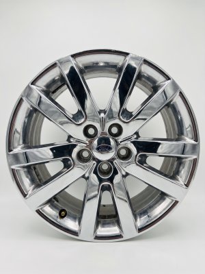 2011-2014 Ford Edge Chrome 18x8 10-Spoke Chrome Clad Alloy Wheel (Used OEM)
