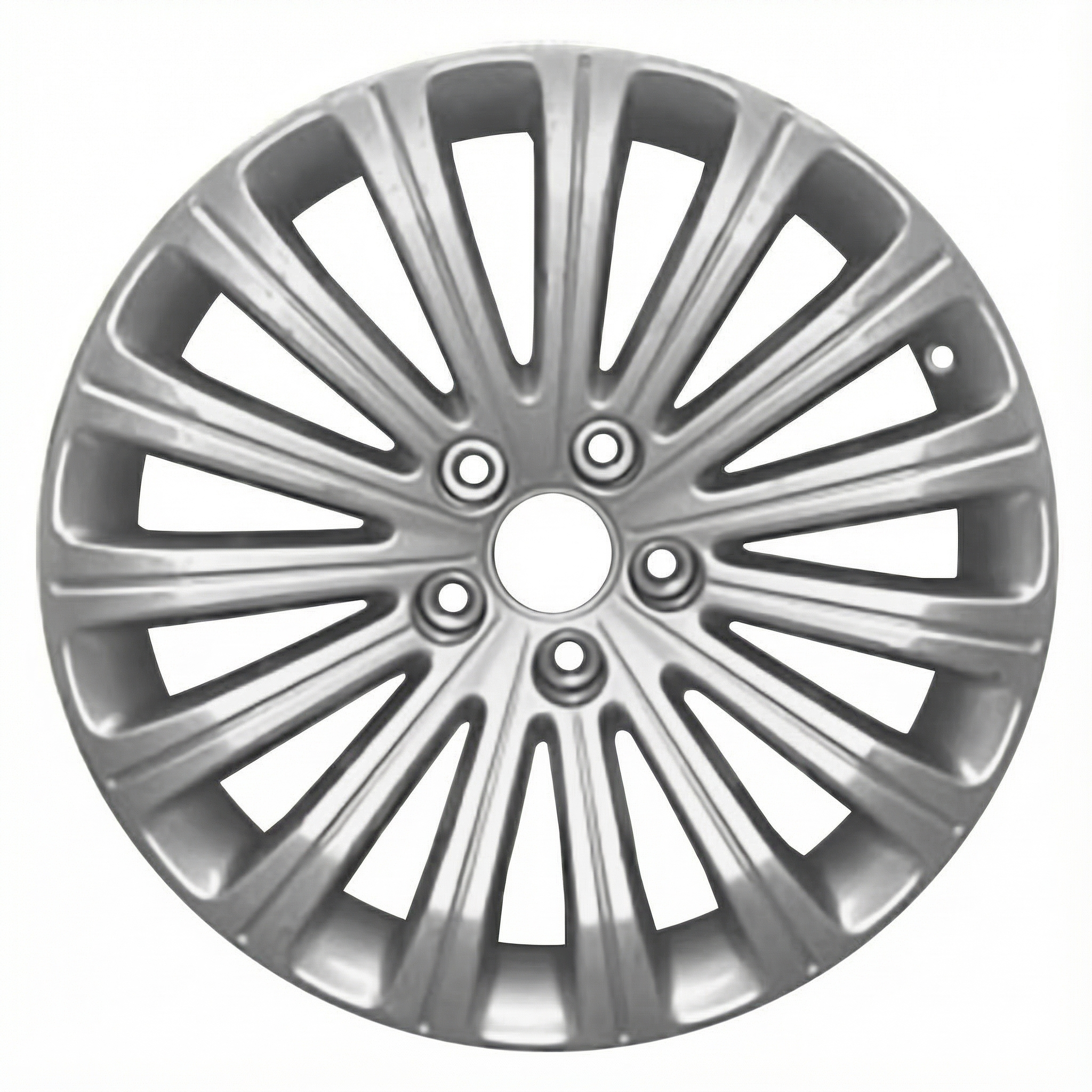 2011-2015 Lincoln MKX Silver 18x8 15-Spoke Silver Painted Alloy Wheel (Remanufactured OEM)