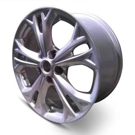 2011-2012 Ford Fusion Silver 17x7.5 5-Split Spoke Silver Painted Alloy Wheel (Remanufactured OEM)
