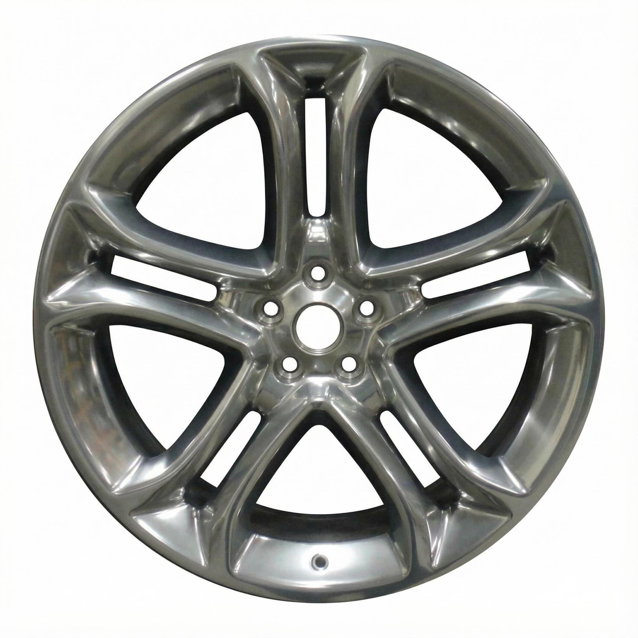 2013-2015 Lincoln MKX 22x9 5 Split-Spoke Full Polished Alloy Wheel (Remanufactured OEM)