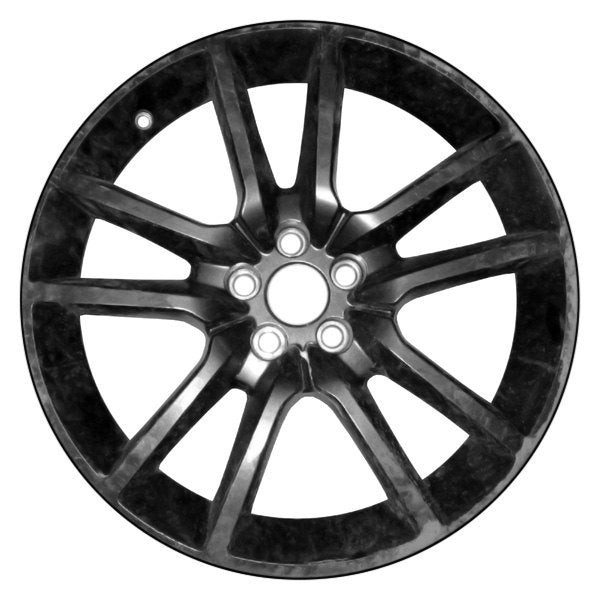 2020-2023 Dodge Charger Black V-Spoke Machined Charcoal Alloy Wheel (Remanufactured OEM)