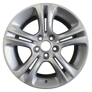 2019-2023 Dodge Charger 17x7 5 Split-Spoke Painted Silver Alloy Wheel (Used OEM)