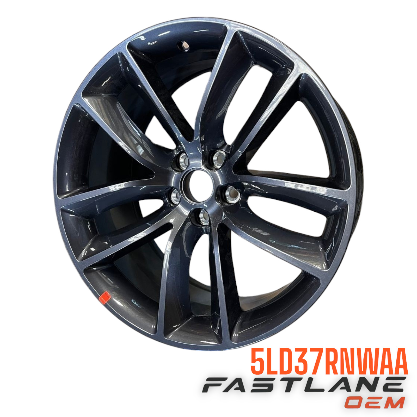 2019 Dodge Charger Black 20x9 5 V-Spoke Aluminum Wheel (Remanufactured OEM)