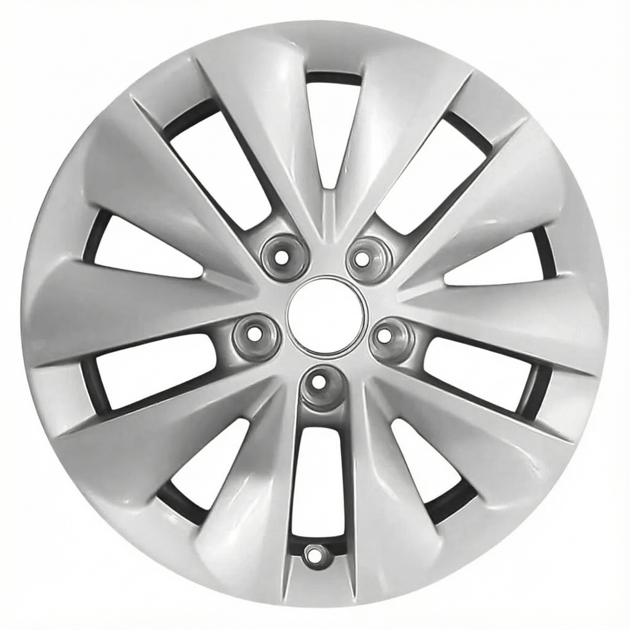 2013-2016 Dodge Dart Silver 10-Spoke Painted Silver Alloy Wheel (Remanufactured OEM)
