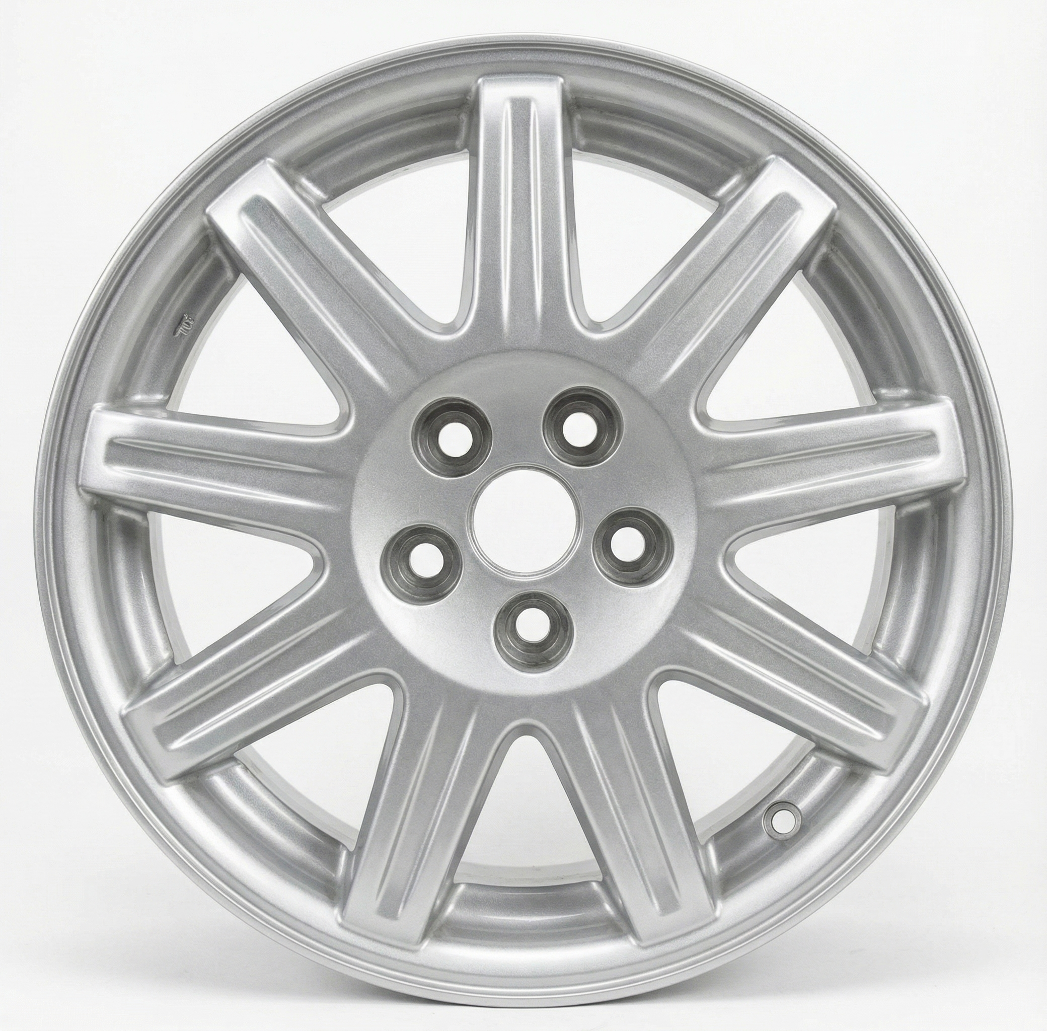 2010-2013 Chrysler Town &amp; Country Silver 16x6.5 7-Spoke Painted Silver Aluminum Wheel (Remanufactured OEM)