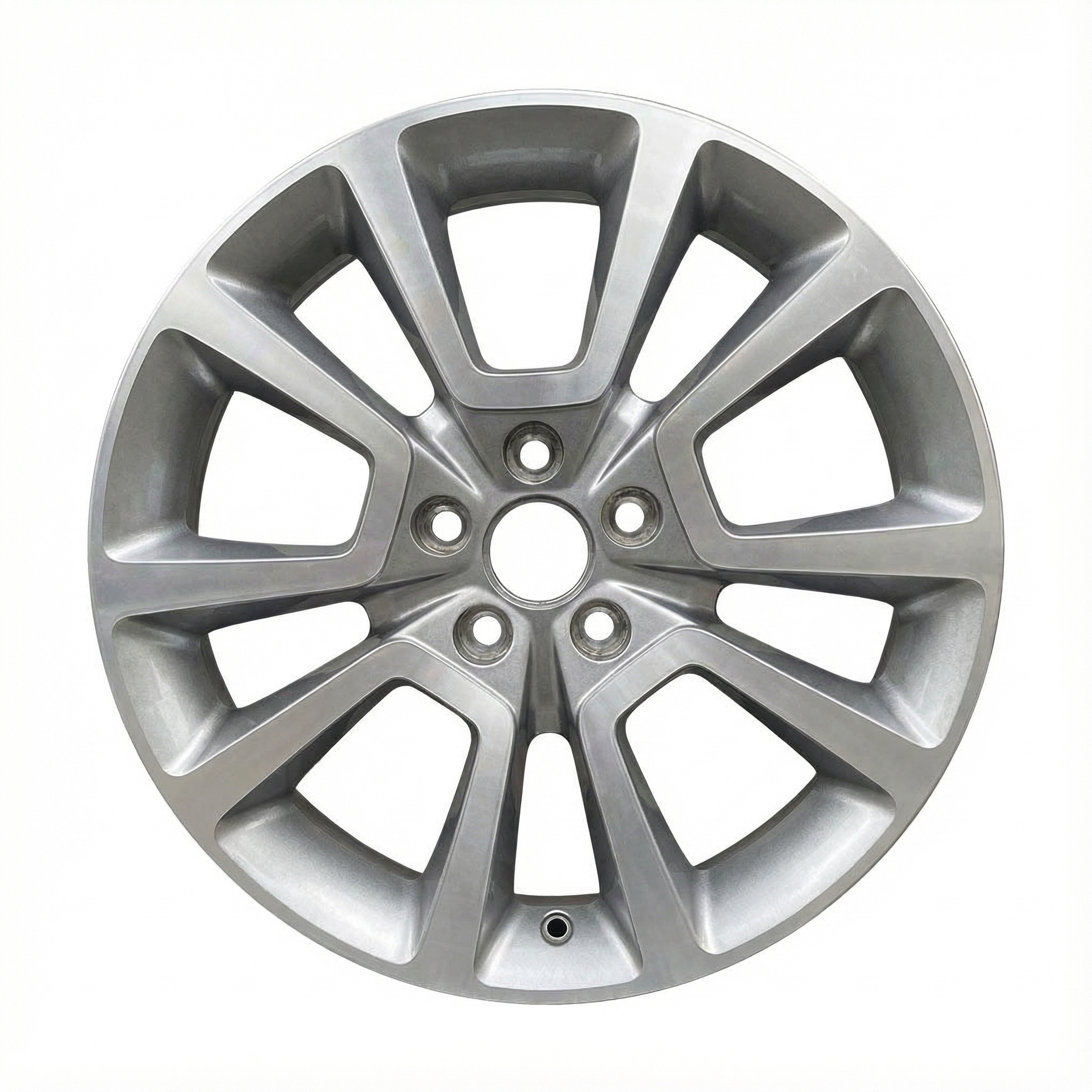 2011-2014 Jeep Patriot Black 10-Spoke Machined Charcoal Alloy Wheel (Remanufactured OEM)