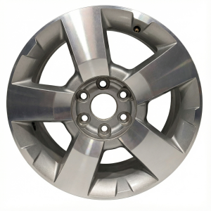 2009-2012 GMC Acadia Black 19x7.5 5-Spoke Machined Charcoal Alloy Wheel (Remanufactured OEM)