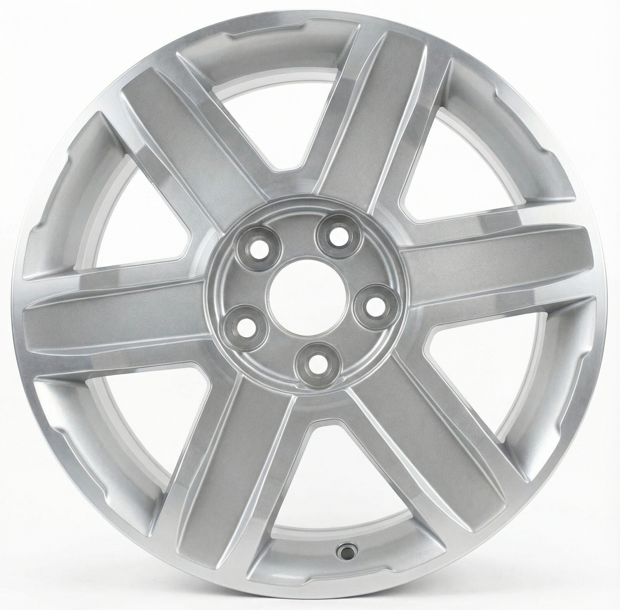 2010-2012 GMC Terrain Silver 18x7 6-Spoke Machined Silver Alloy Wheel (Remanufactured OEM)
