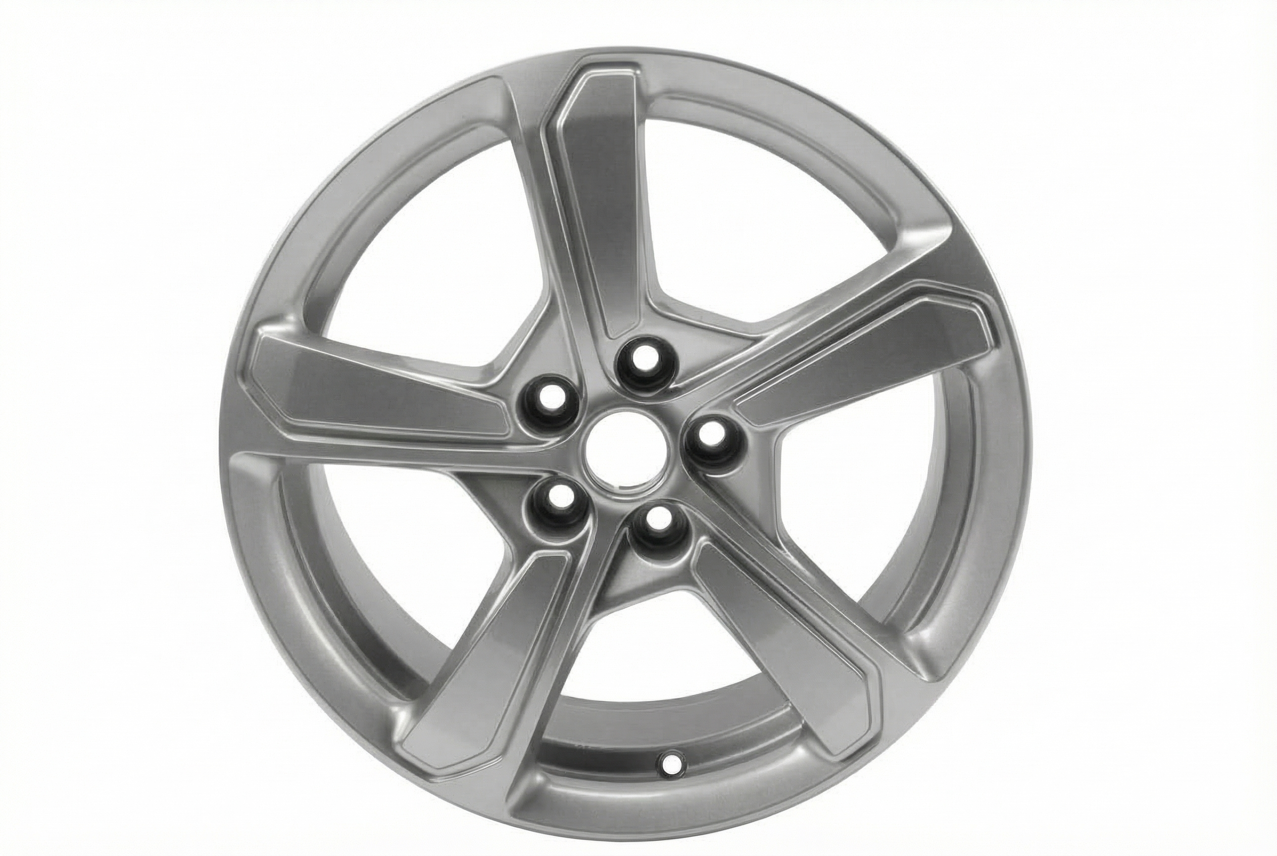 2016-2019 Chevrolet Volt Silver 17x7 5-Spoke Silver Painted Alloy Wheel (Remanufactured OEM)