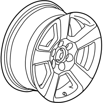 2015-2020 GMC Yukon XL Silver 5-Spoke Silver Painted Steel Wheel (Remanufactured OEM)