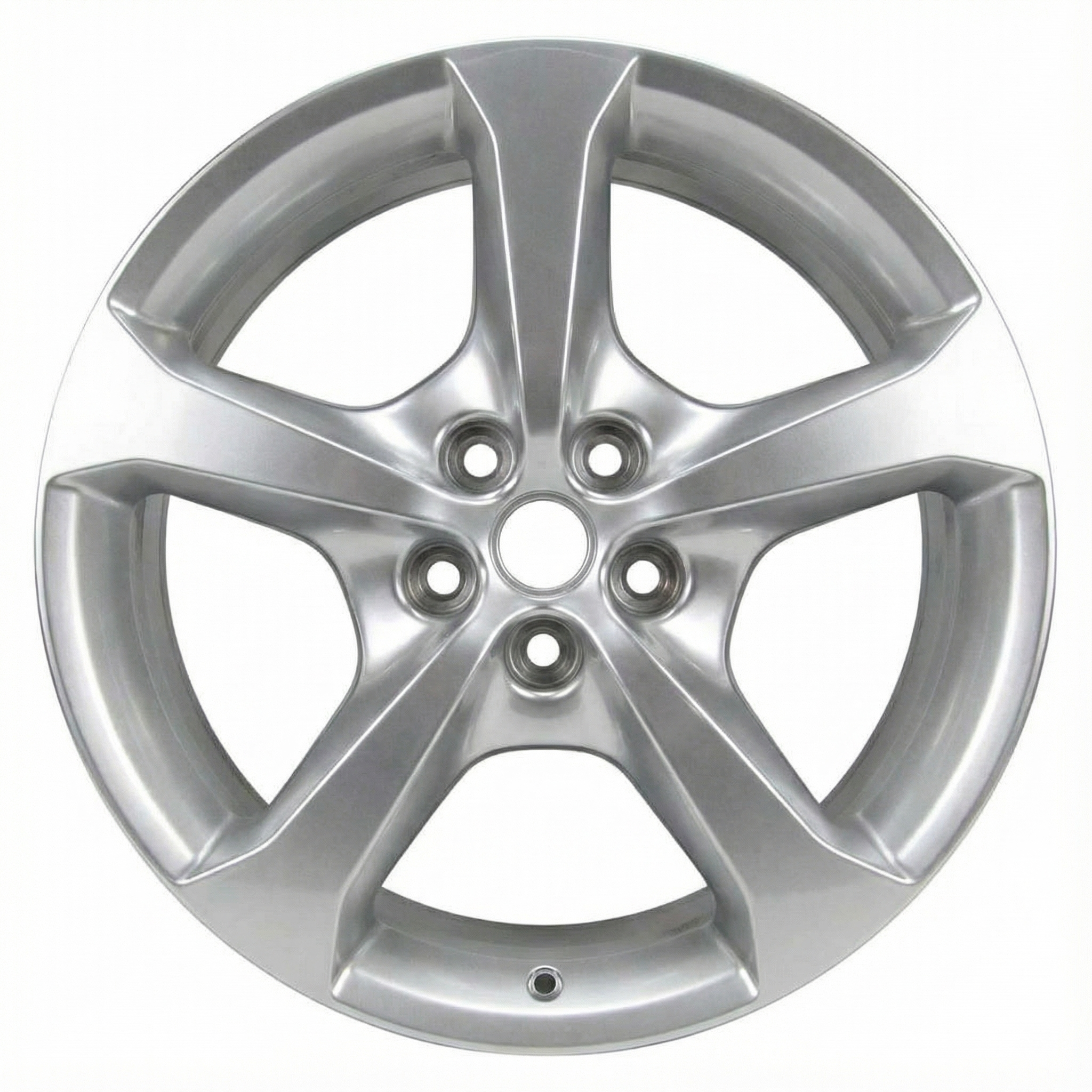 2014-2015 Chevrolet Camaro Silver 20x9 5-Spoke Full Polished Aluminum Rear Wheel (Remanufactured OEM)