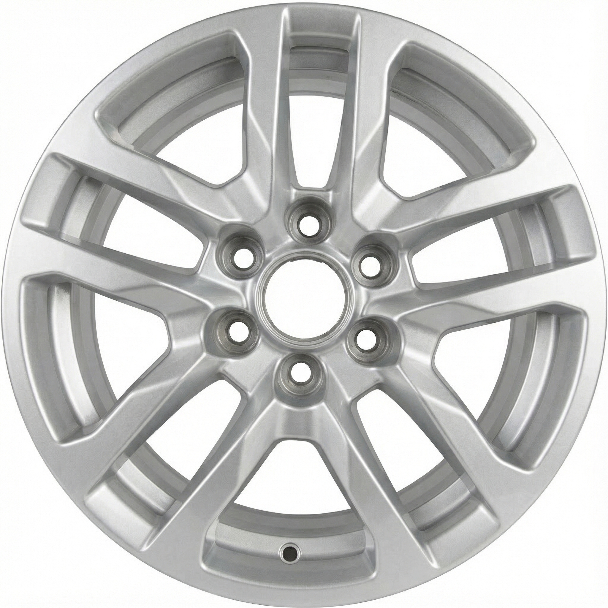 2014-2018 GMC Sierra 1500 18x8.5 6 Double-Spoke Machined Silver Alloy Wheel - Front (Used OEM)