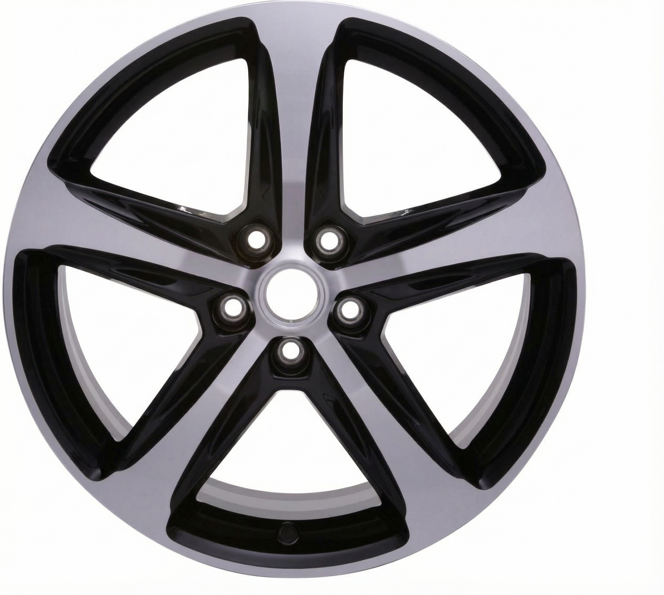 2018-2024 Chevrolet Equinox Black 19x8.5 5-Spoke Machined Black Alloy Wheel (Remanufactured OEM)