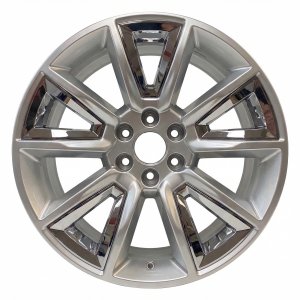 2015-2020 Chevrolet Suburban 22x9 10-Spoke Painted Medium Hypersilver Alloy Wheel (Used OEM)