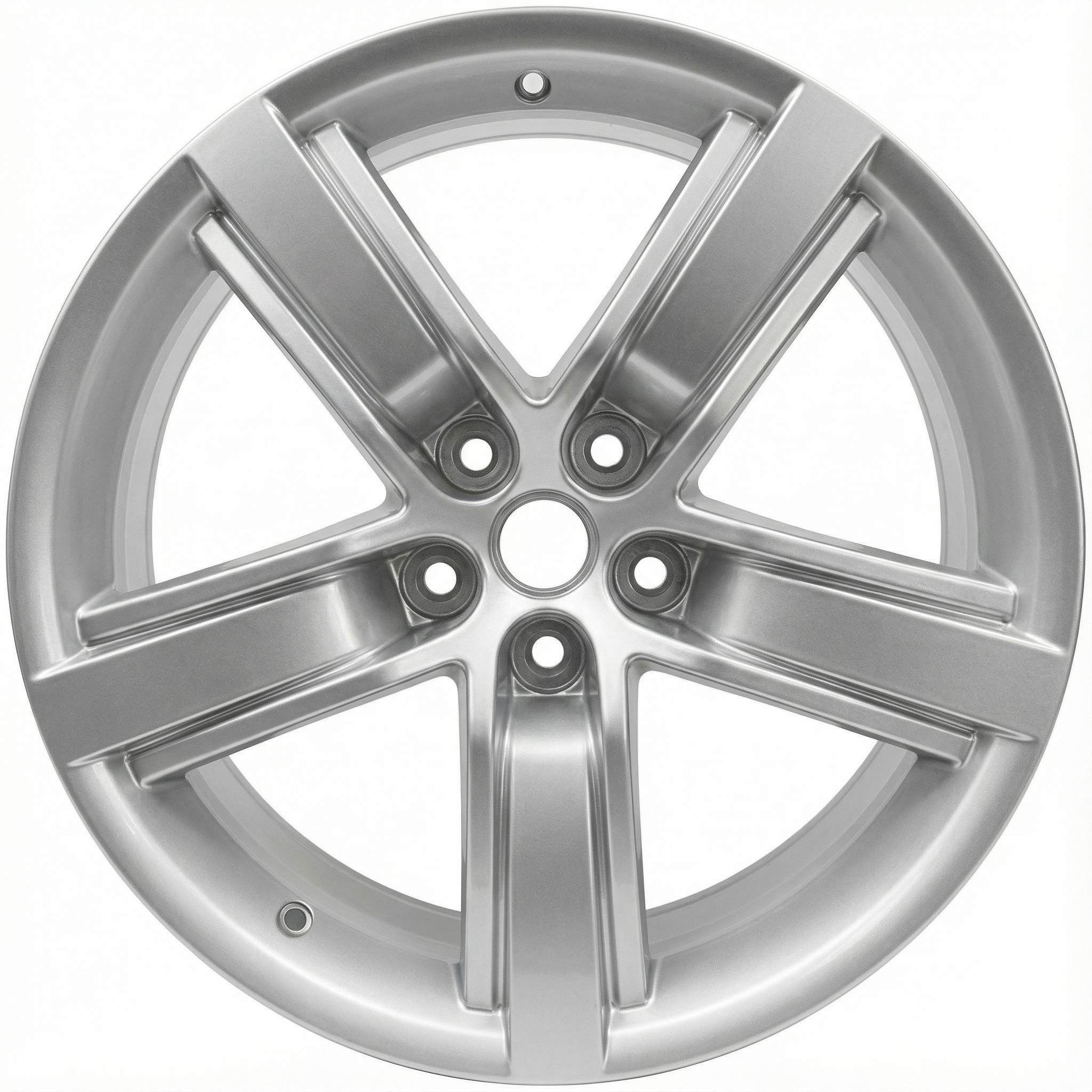 2012-2015 Chevrolet Camaro Silver 20x8 5-Spoke Medium Hyper Painted Alloy Wheel (Remanufactured OEM)