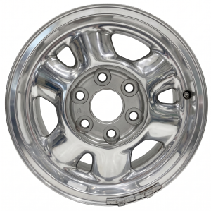 1999-2004 GMC Sierra 1500 Silver 16x7 6-Spoke Polished Alloy Wheel (Used OEM)