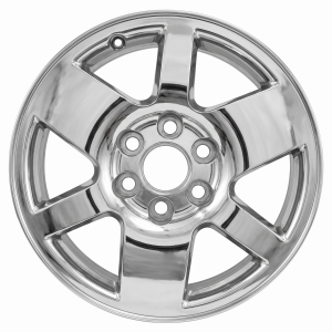 2007-2013 GMC Sierra 1500 Silver 18x8 6-Spoke Full Polished Alloy Wheel (Used OEM)