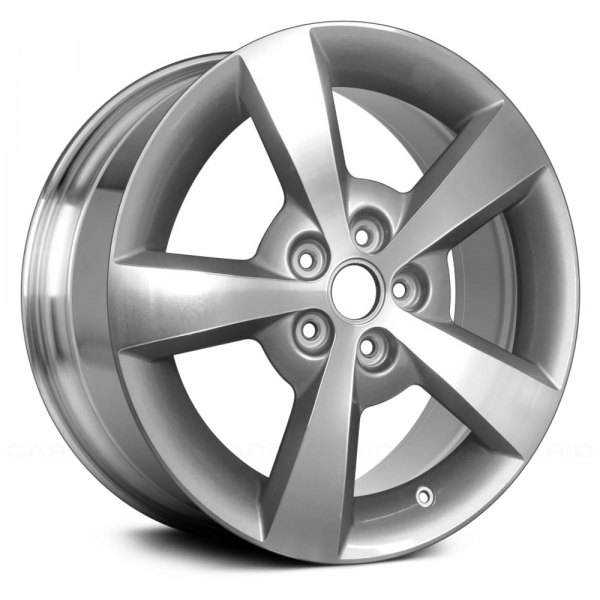 2007-2010 Pontiac G6 Black 17x7 5-Spoke Machined Charcoal Alloy Wheel (Remanufactured OEM)