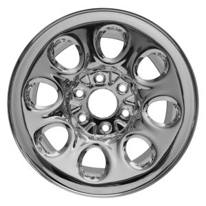 2005-2013 GMC Sierra 1500 Black 17x7.5 8-Hole Chrome Steel Wheel (Used OEM)