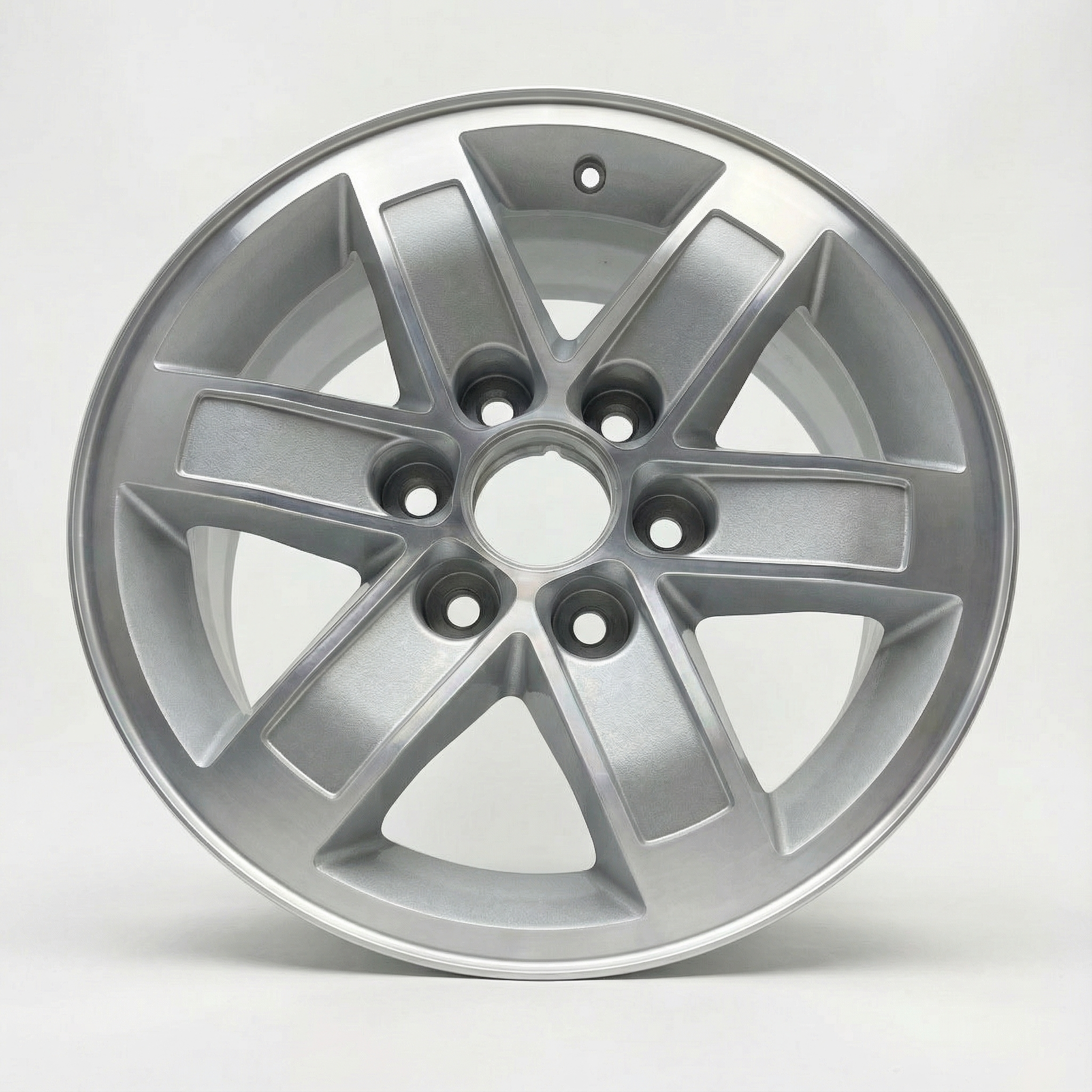 2007-2010 GMC Sierra Silver 17x7.5 6-Spoke Machined Silver Alloy Wheel (Remanufactured OEM)