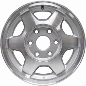 2003-2007 GMC Sierra 1500 Silver 16x7 6-Spoke Flat Aluminum Alloy Wheel (Used OEM)