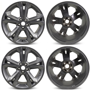 2016-2019 GMC Sierra 1500 Black 5-Spoke Gloss Black Alloy Wheel (Remanufactured OEM)