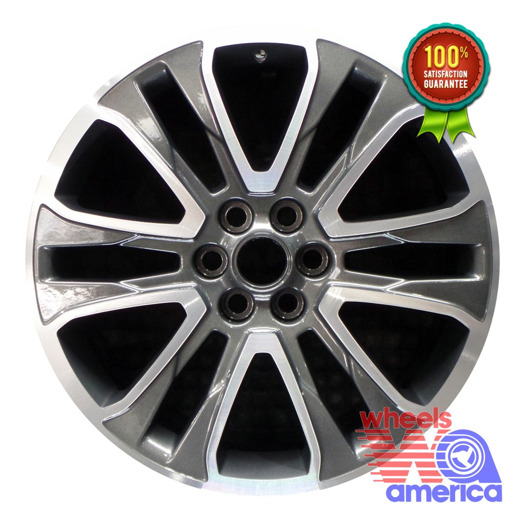 2017-2023 GMC Acadia Black 20x8 12-Spoke Machined Charcoal Alloy Wheel (Remanufactured OEM)